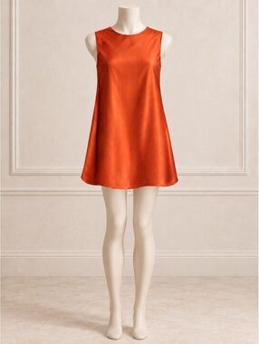 Burnt Orange Mini BR work dress - size 6